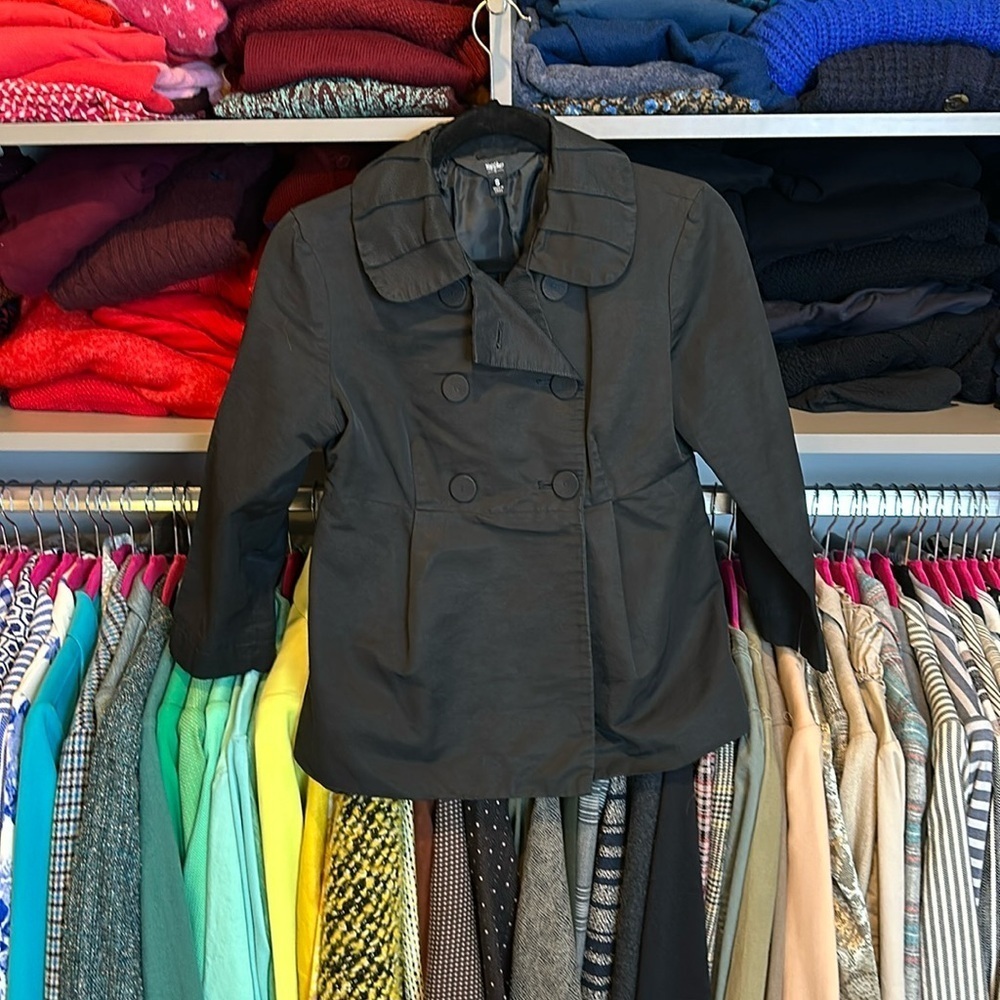 Mossimo black rain jacket size S